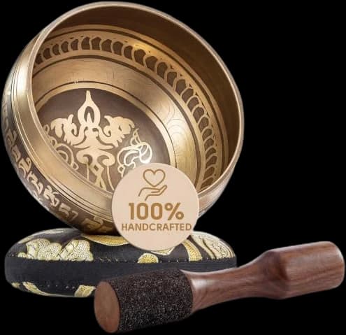 Silent Mind Beginner-Friendly Tibetan Singing Bowl Set