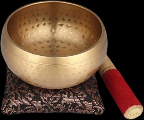 Zap Impex 5-Inch Hand-Hammered Brass Singing Bowl Set