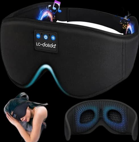 LC-dolida 3D Sleep Mask Bluetooth Headphones