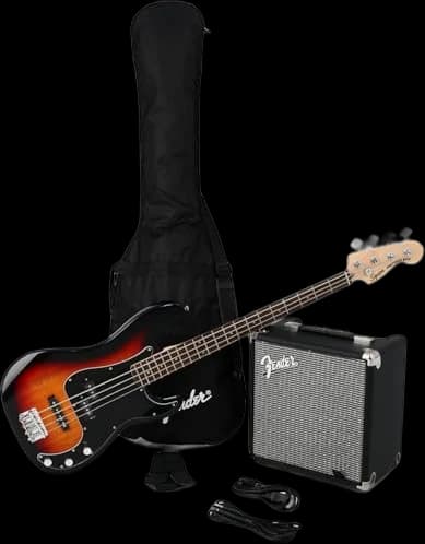 Squier Affinity Series Precision Bass PJ Pack with Rumble 15 Amp