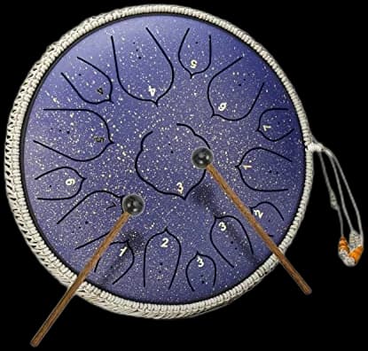 Steel Tongue Drum (14″, 15 notes)