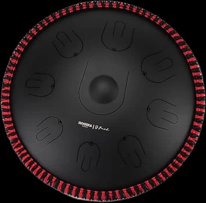 Moozica 14-Inch 17-Note Steel Handpan Tongue Drum (D-Kurd)