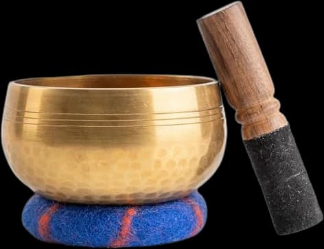 The Ohm Store 4-Inch Hand-Hammered Singing Bowl Set