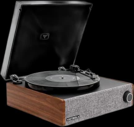 Victrola Eastwood LP Record Player With Speakers (Walnut)